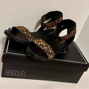 Mia brand sandlals. Leopard print Size 8.5 brand new in box.